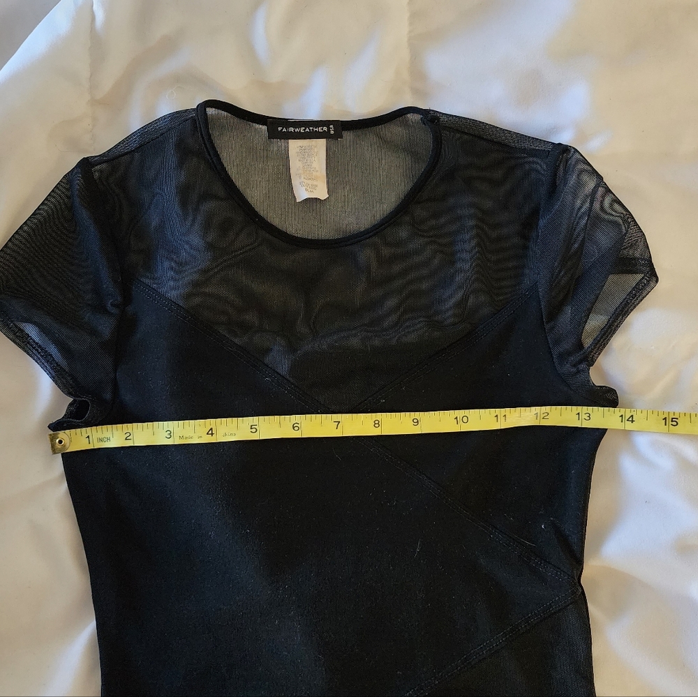 Black shirt with mesh - Picture 5 of 7